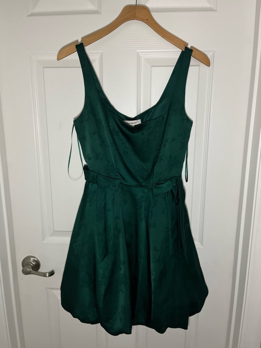 Francesca's Collections Emerald Green Sleeveless Fit & Flare Mini Dress
